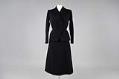 Image of Black faille skirt suit, 1951